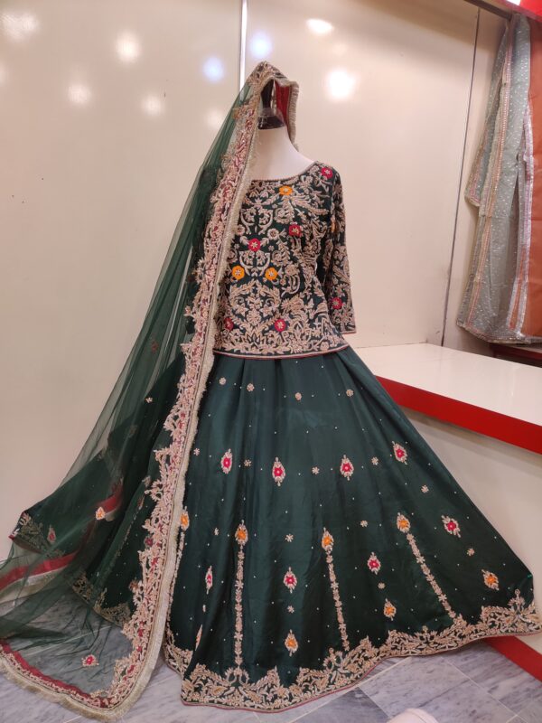 Customized Mehandi Dress - Image 3